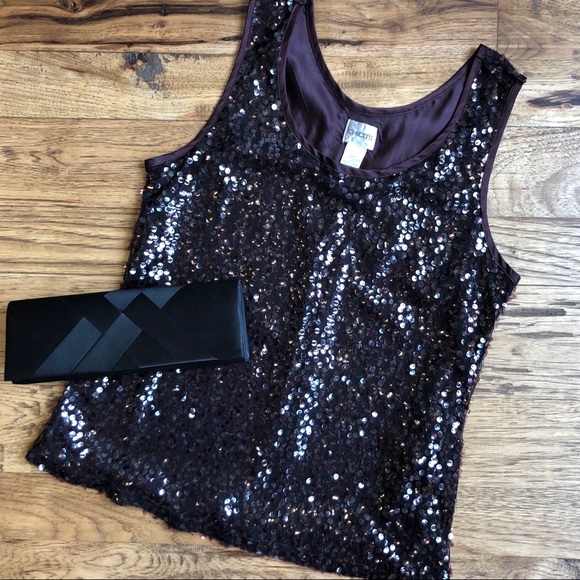 Sequin Tank Top M - Picture 2 of 8
